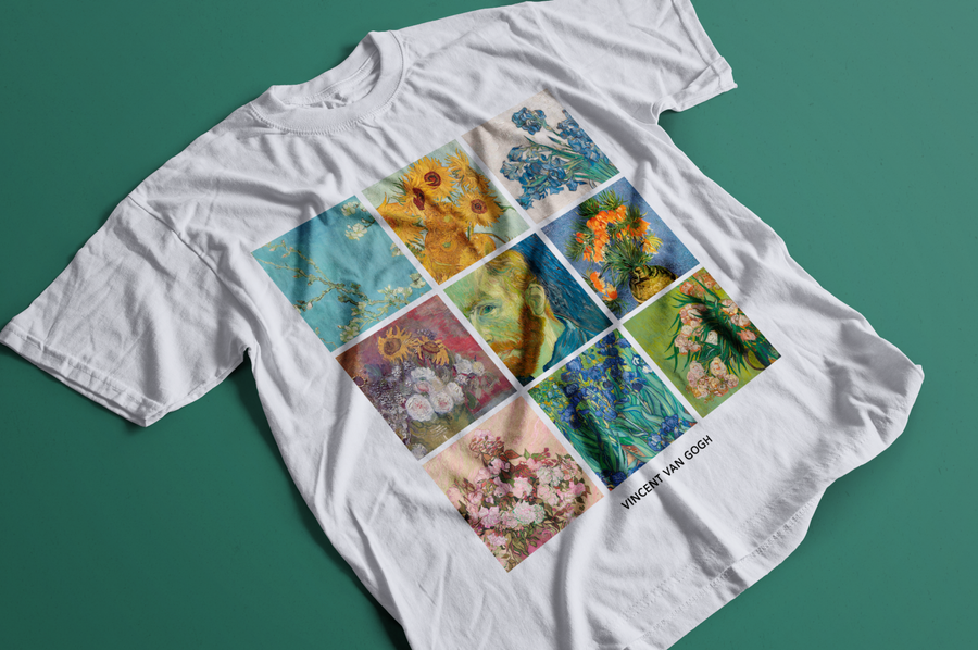Vincent Van Gogh Flowers - Playera de manga corta