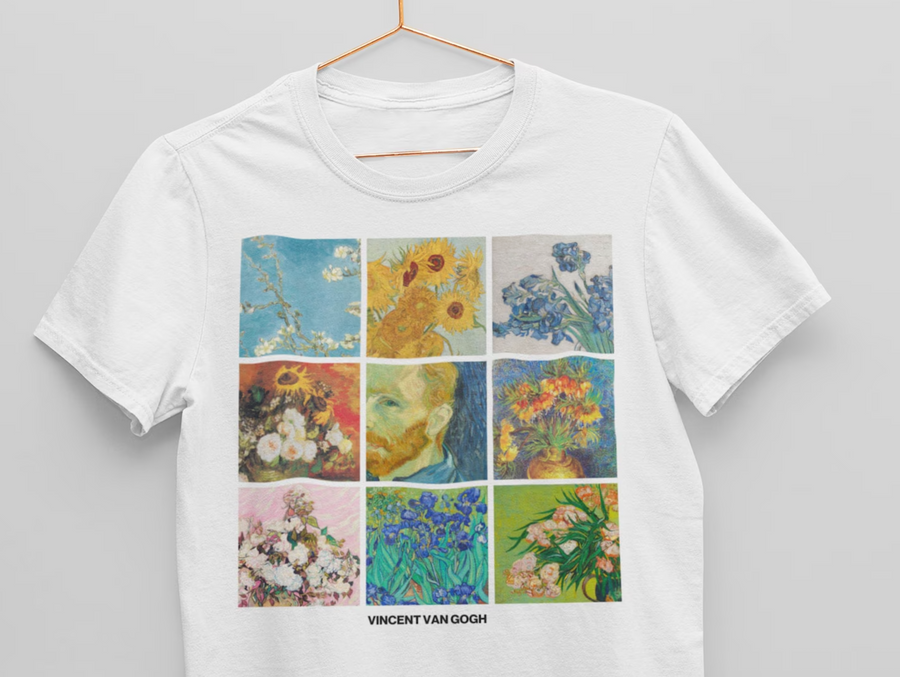 Vincent Van Gogh Flowers - Playera de manga corta