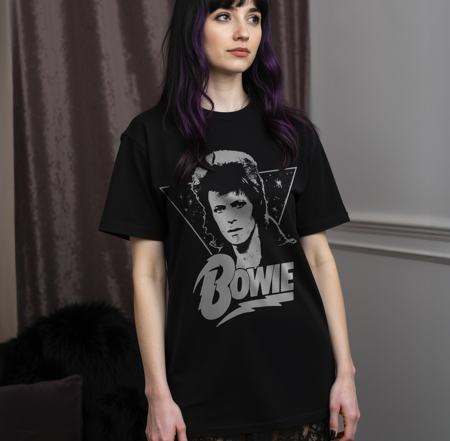 Bowie - Playera de manga corta