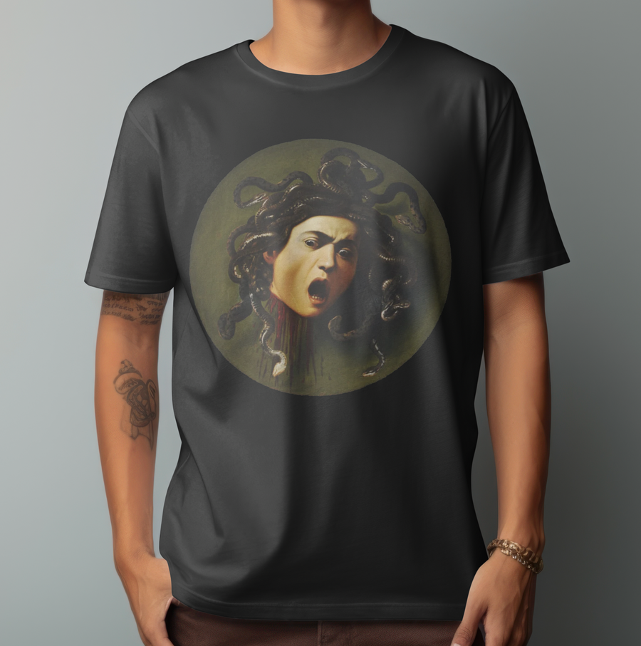 Medusa, Caravaggio - Playera de manga corta