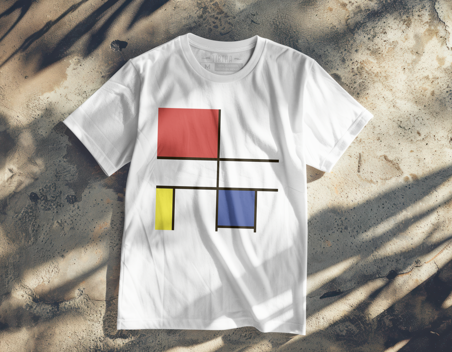 Piet Mondrian - Playera de manga corta