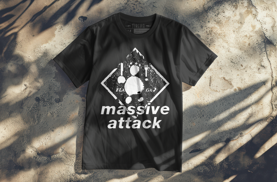 Massive Attack - Playera de manga corta