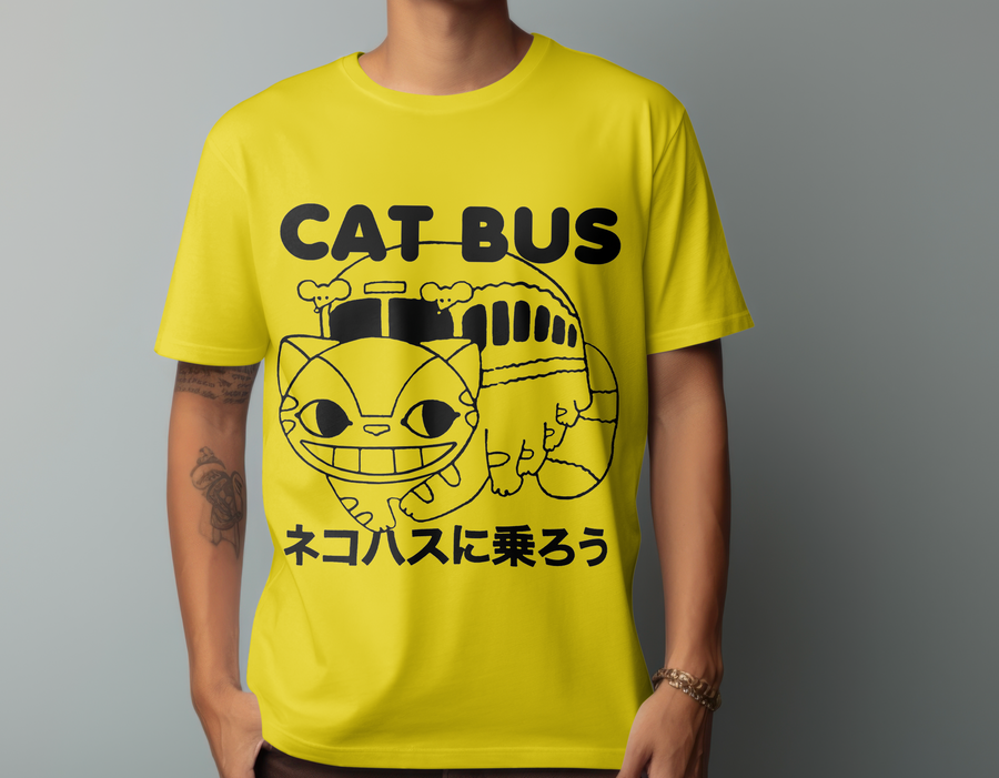 Cat Bus, Mi Vecino Totoro - Playera de manga corta