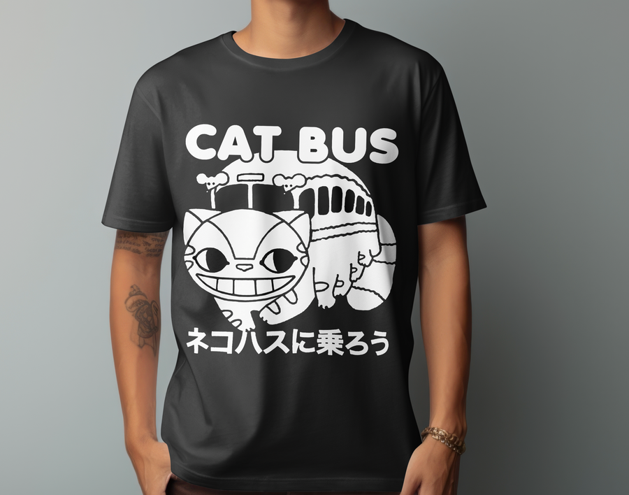 Cat Bus, Mi Vecino Totoro - Playera de manga corta