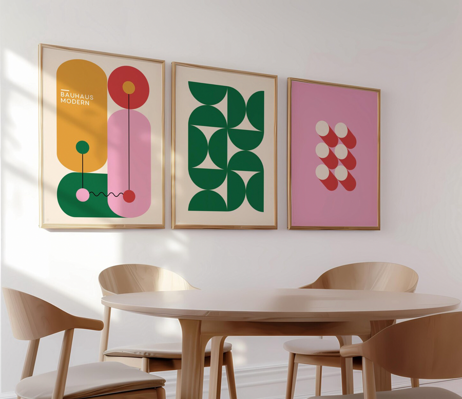 Bauhaus Modern Set (Pink)