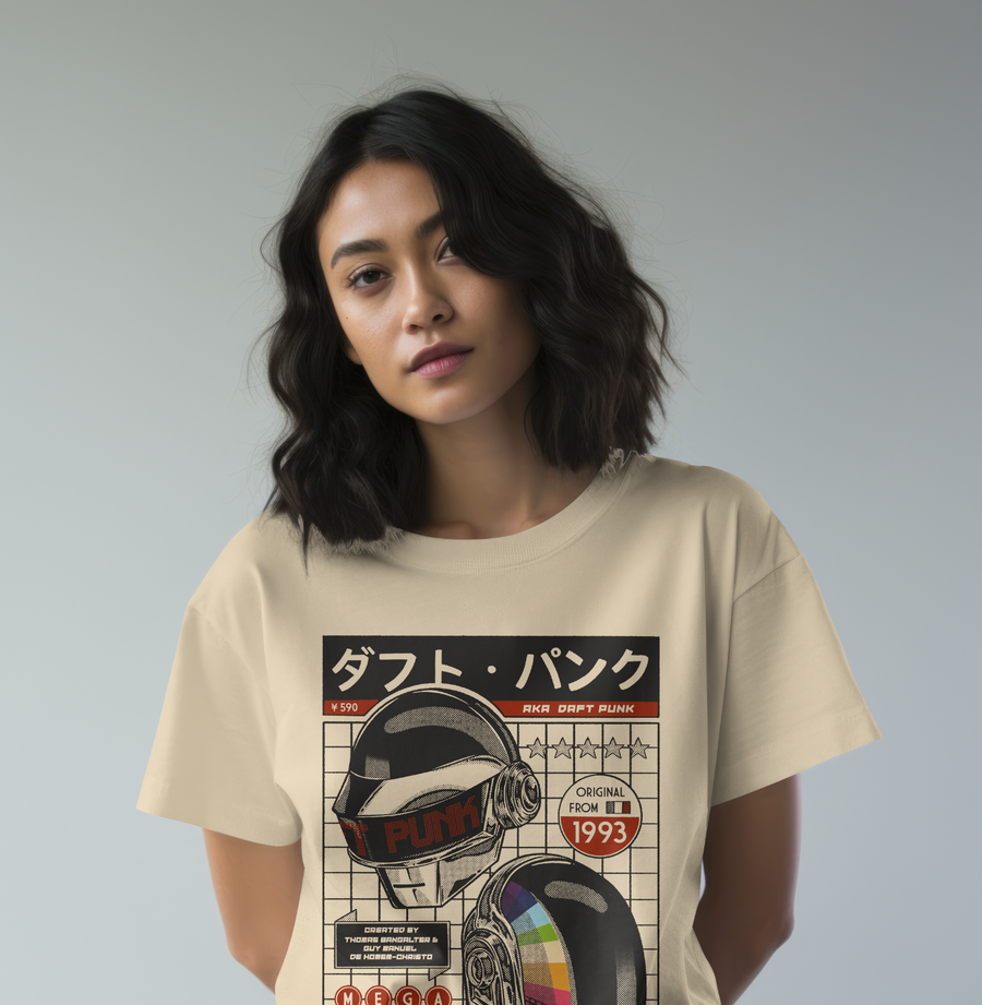 Daft Punk Japan - Playera de manga corta