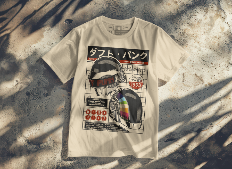 Daft Punk Japan - Playera de manga corta