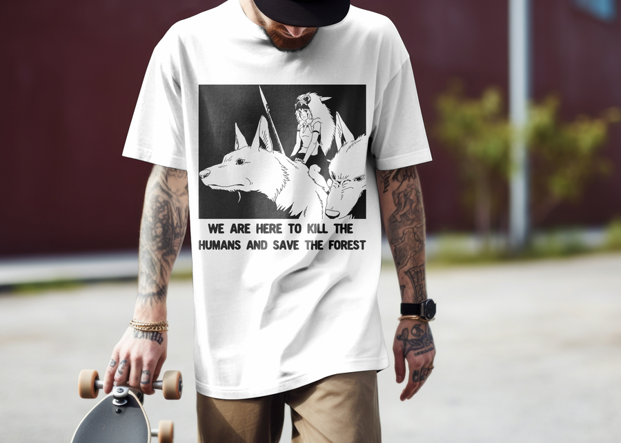 Princesa Mononoke, Miyazaki - Playera de manga corta