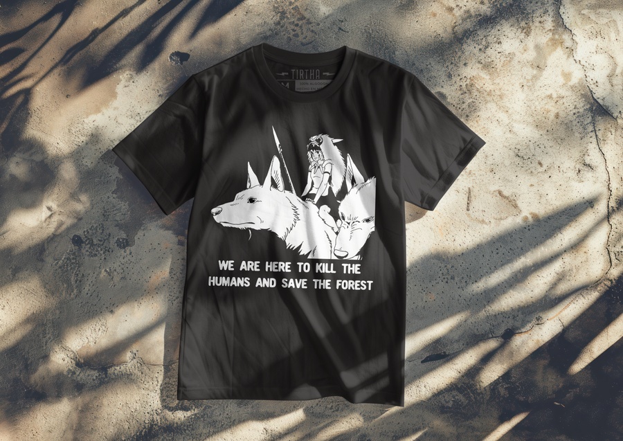 Princesa Mononoke, Miyazaki - Playera de manga corta