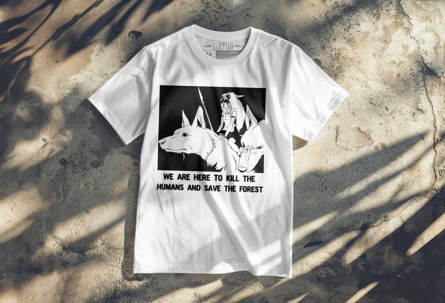 Princesa Mononoke, Miyazaki - Playera de manga corta