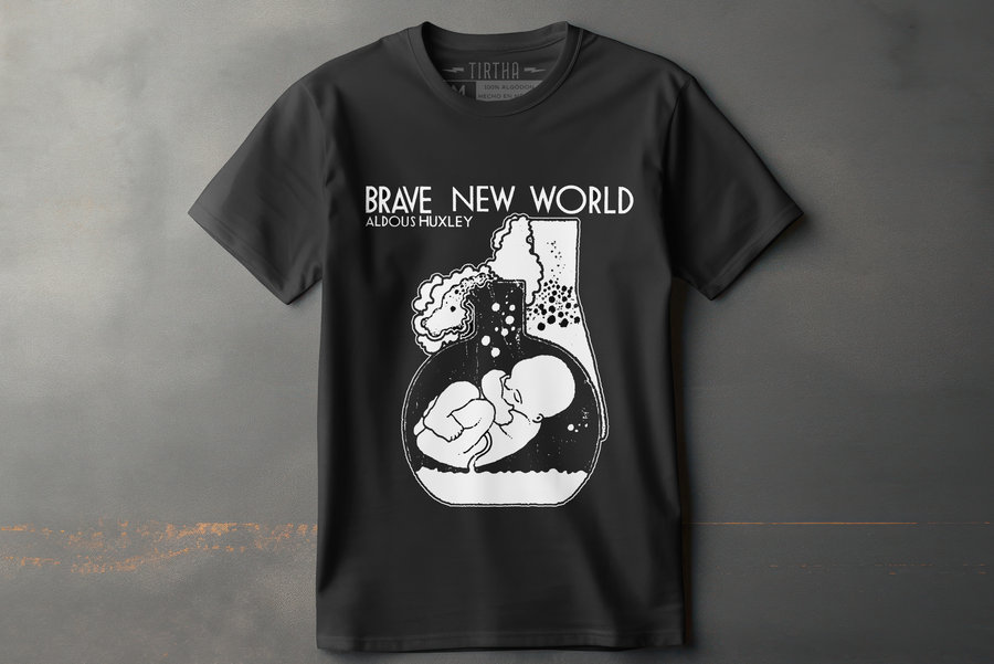 Brave New World, Aldous Huxley (Un Mundo Feliz) - Playera de manga corta