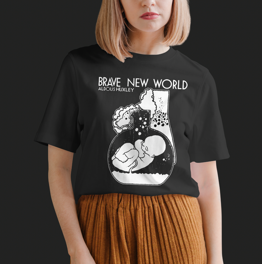 Brave New World, Aldous Huxley (Un Mundo Feliz) - Playera de manga corta