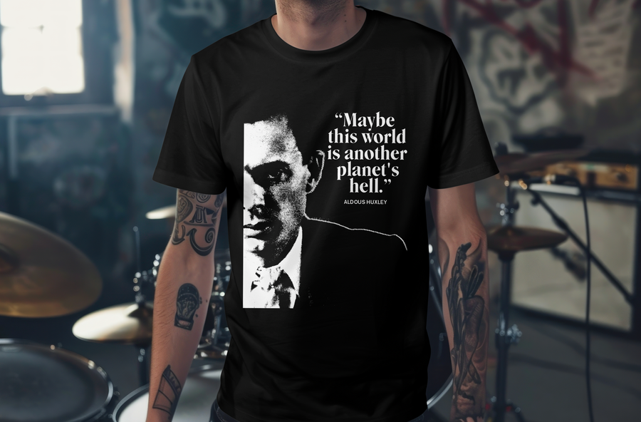 Aldous Huxley - Playera de manga corta
