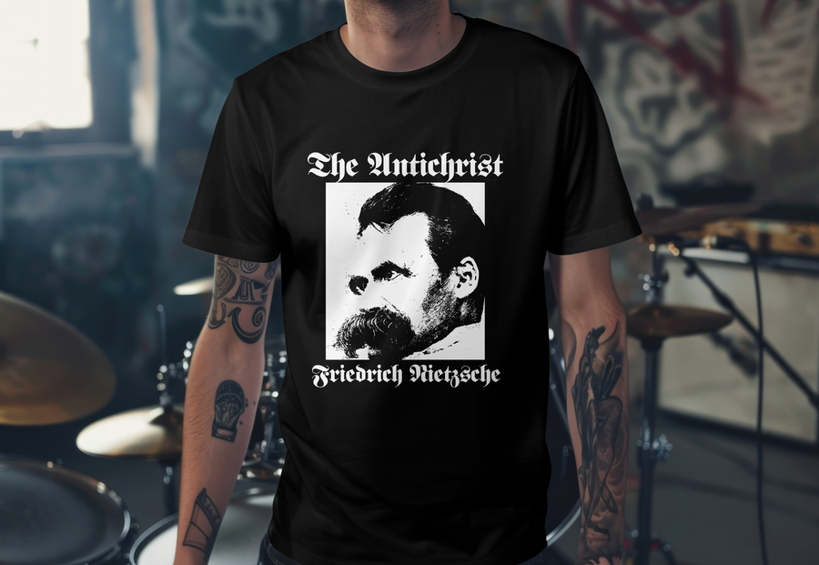 Friedrich Nietzsche, The Antichrist  - Playera de manga corta