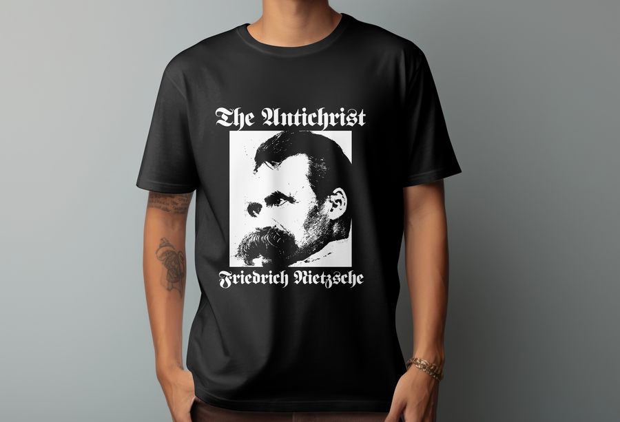 Friedrich Nietzsche, The Antichrist  - Playera de manga corta