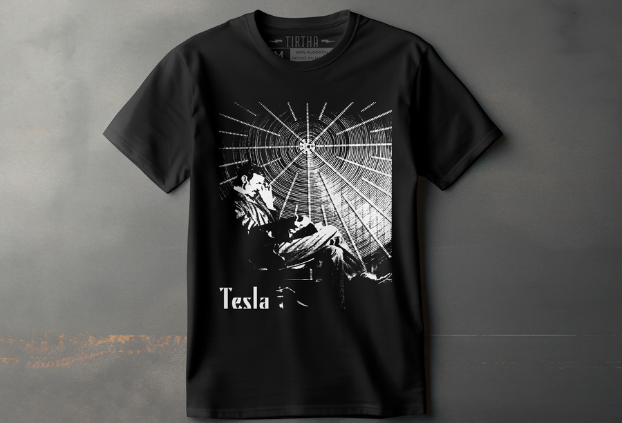 Nikola Tesla - Playera de manga corta