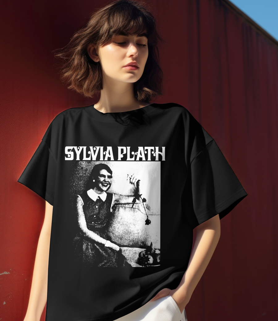 Sylvia Plath - Playera de manga corta