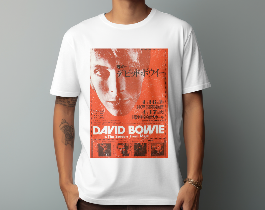 David Bowie Japan Concert - Playera de manga corta