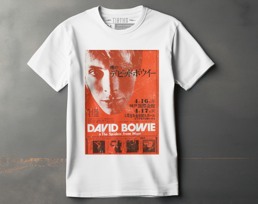 David Bowie Japan Concert - Playera de manga corta