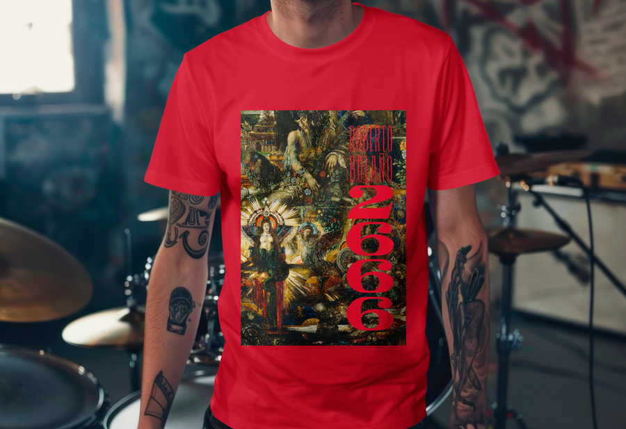 Roberto Bolaño 2666 Book Cover - Playera de manga corta