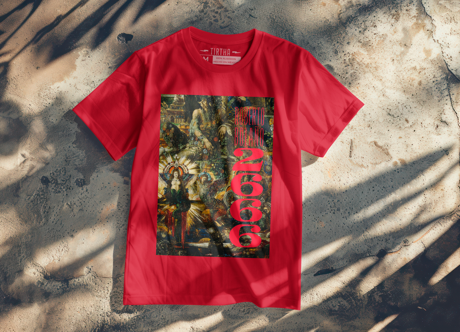 Roberto Bolaño 2666 Book Cover - Playera de manga corta