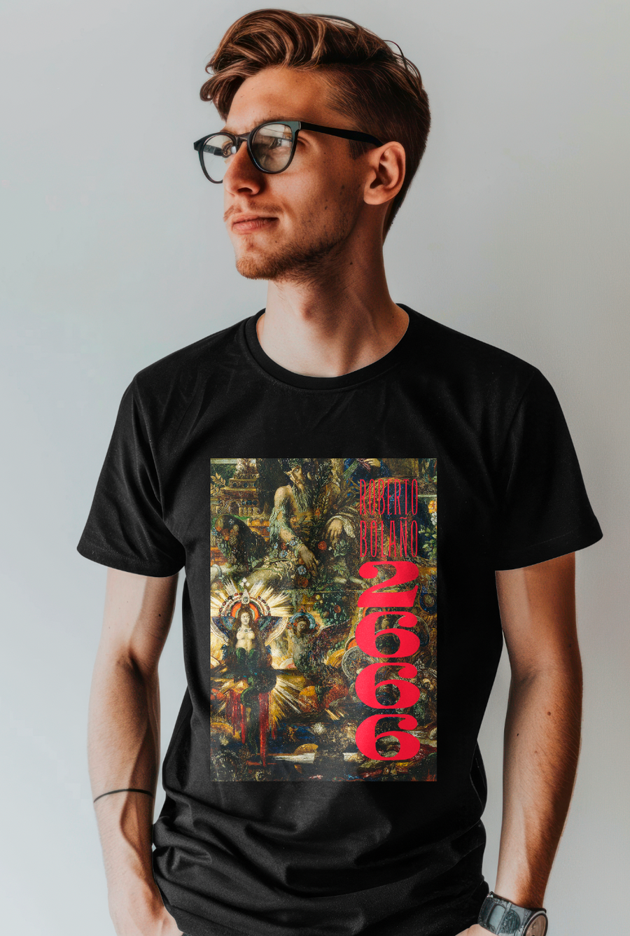Roberto Bolaño 2666 Book Cover - Playera de manga corta