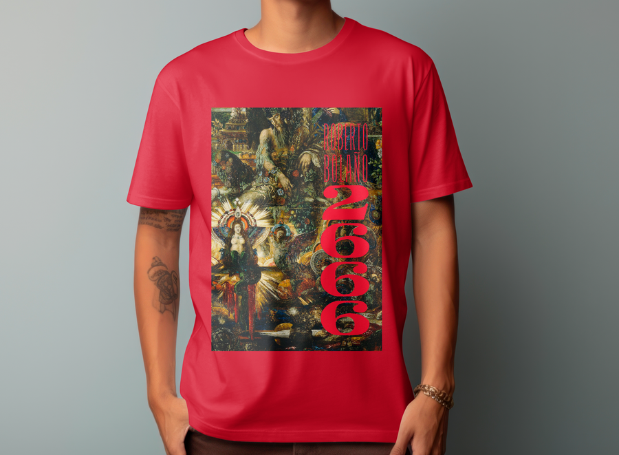 Roberto Bolaño 2666 Book Cover - Playera de manga corta