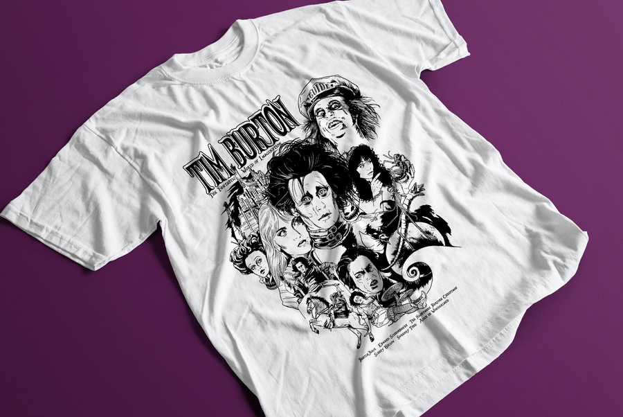 Tim Burton The Fantastic World of Imagination - Playera de manga corta
