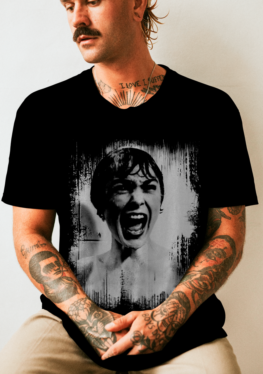 Psicosis, Alfred Hitchcock- Playera de manga corta