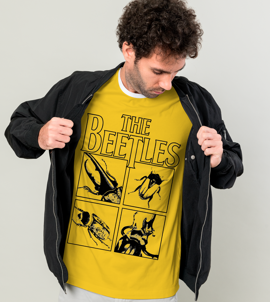 The Beetles - Playera de manga corta