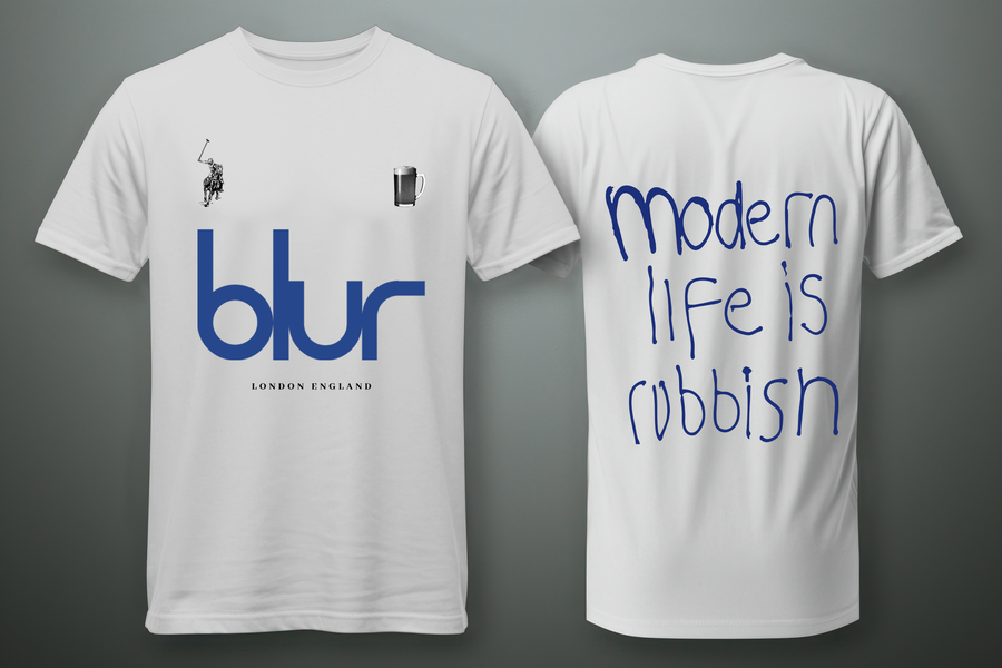 Blur Modern Life Is Rubbish - Playera de manga corta