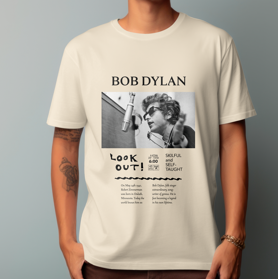 Bob Dylan, Newport Folk Festival - Playera de manga corta