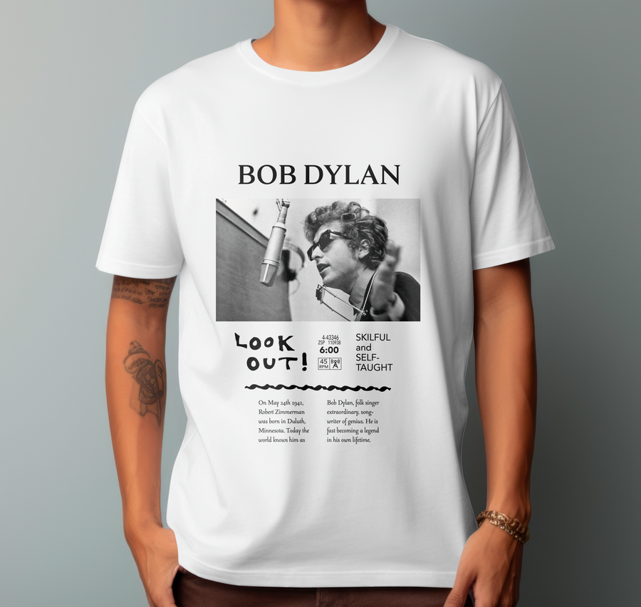 Bob Dylan, Newport Folk Festival - Playera de manga corta