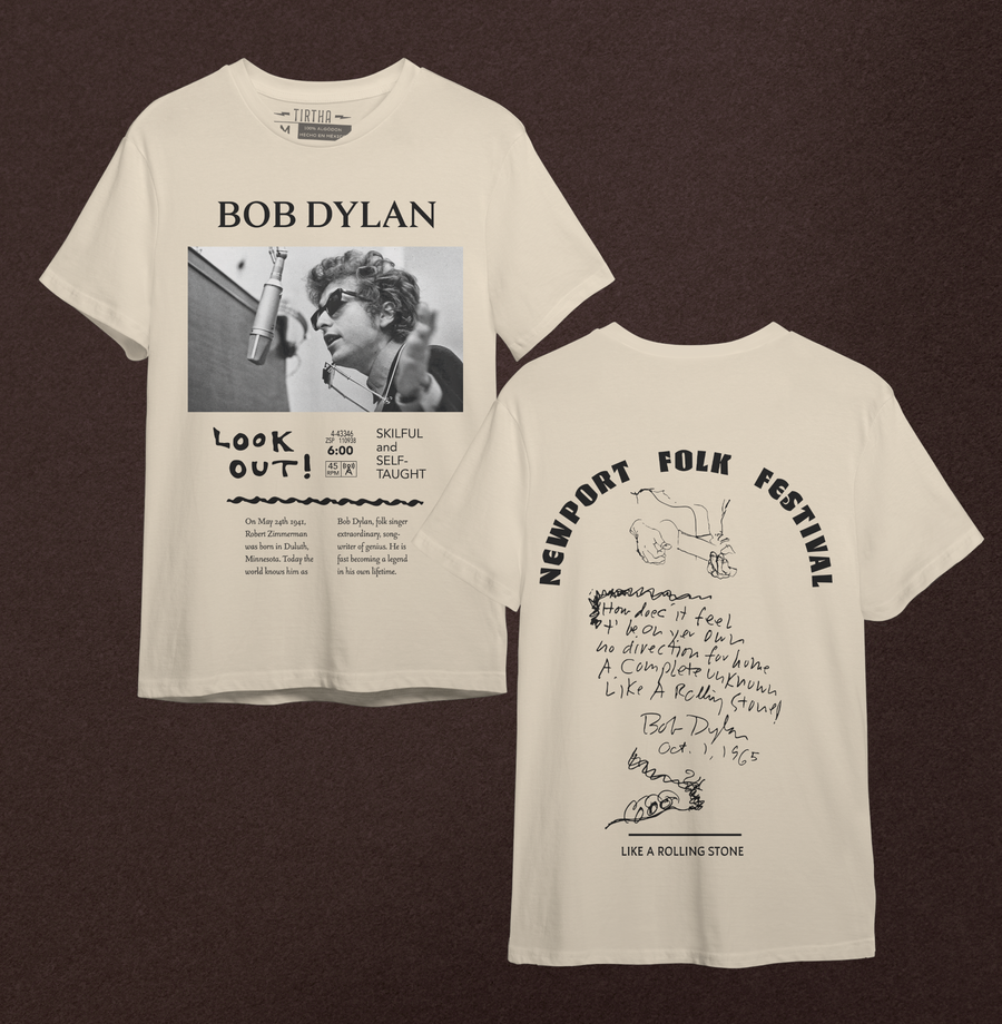 Bob Dylan, Newport Folk Festival - Playera de manga corta