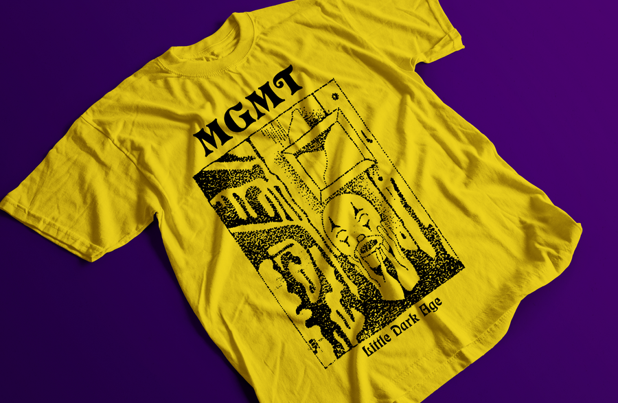 Little Dark Age MGMT - Playera de manga corta