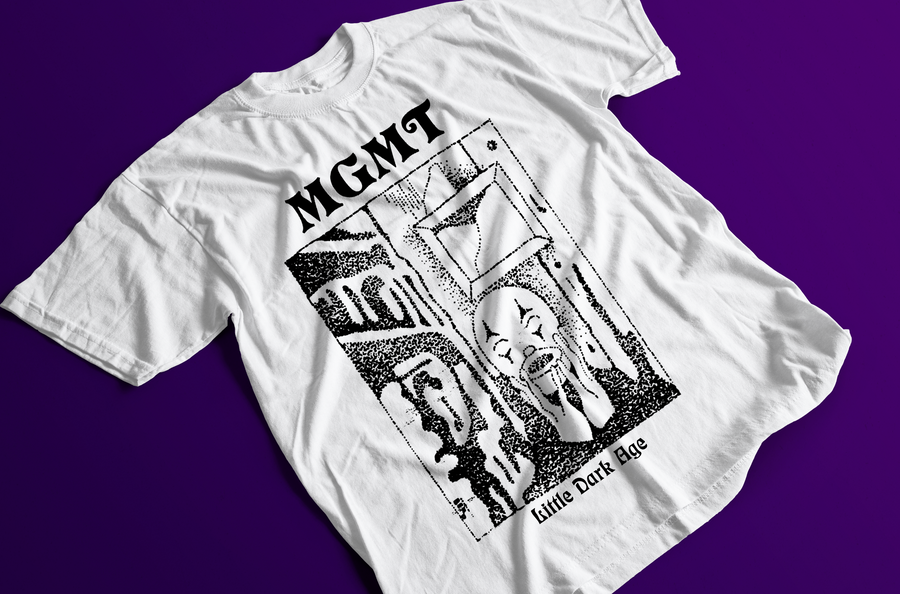 Little Dark Age MGMT - Playera de manga corta