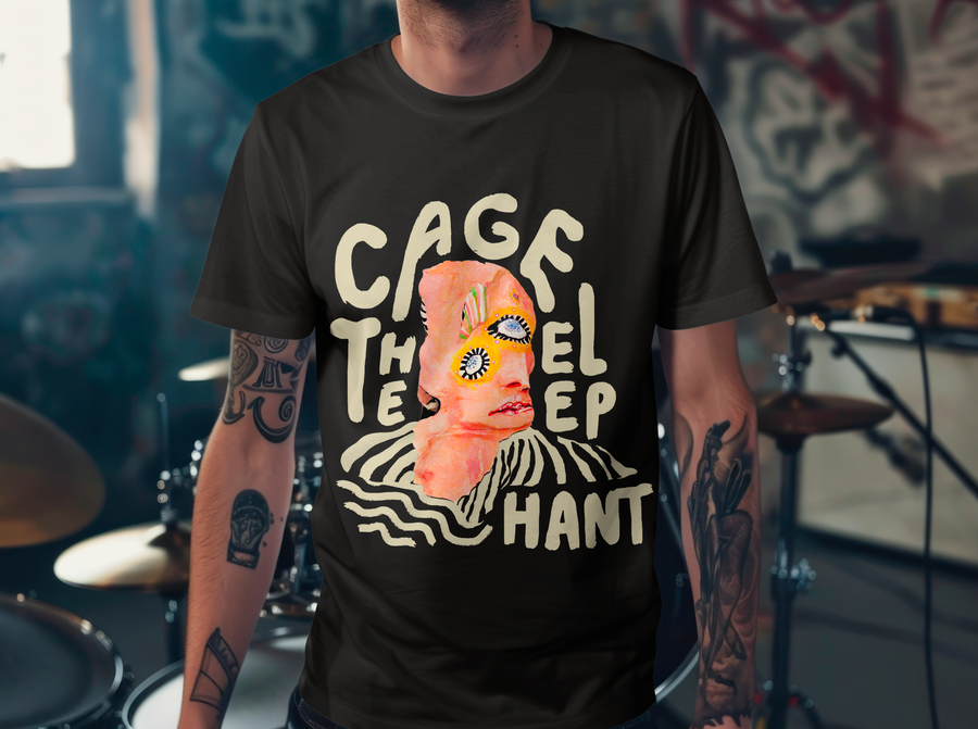 Cage The Elephant - Playera de manga corta
