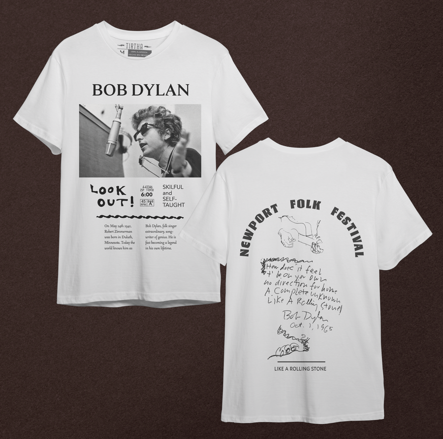 Bob Dylan, Newport Folk Festival - Playera de manga corta