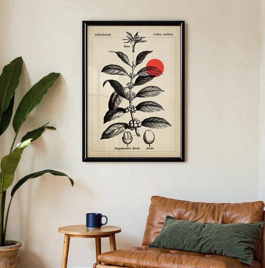 Café KAFFEEBAUM Vintage Cartel Botánico