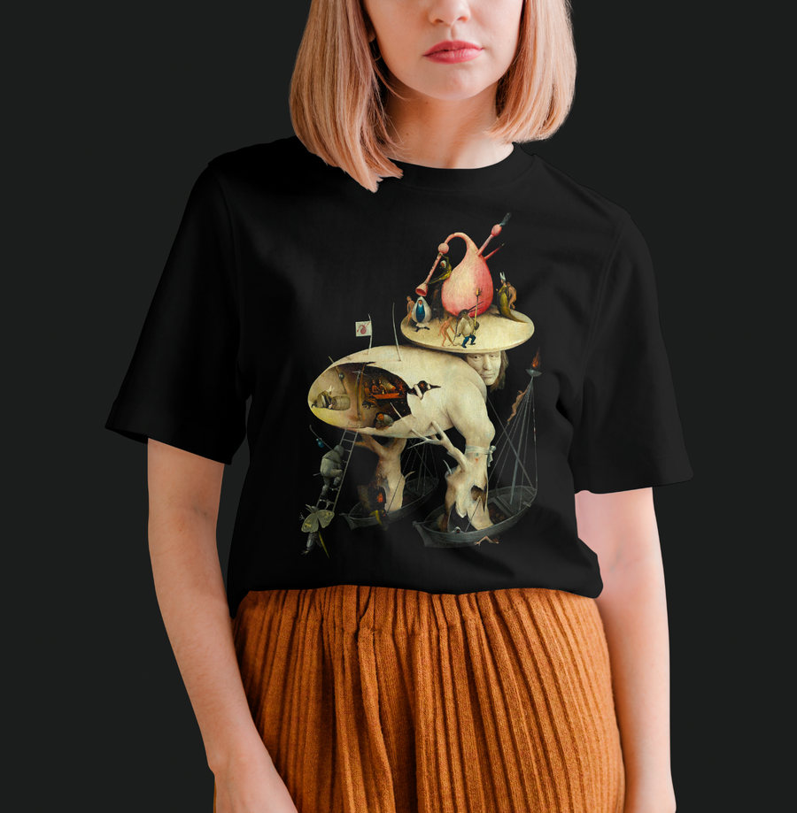 El Jardín de las Delicias El Bosco (Hombre árbol) - Playera de manga corta