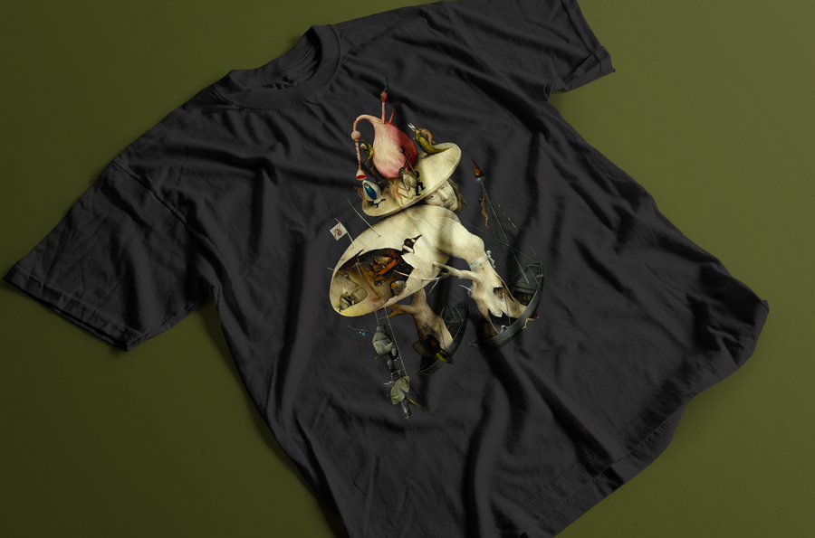 El Jardín de las Delicias El Bosco (Hombre árbol) - Playera de manga corta