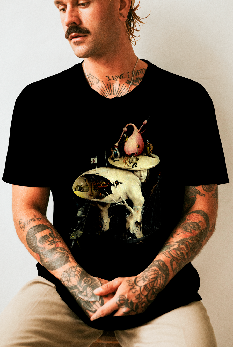 El Jardín de las Delicias El Bosco (Hombre árbol) - Playera de manga corta