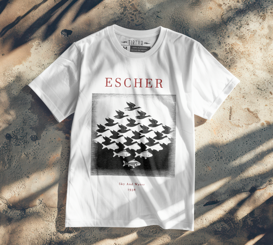 Escher Cielo y Agua, Metamorfosis - Playera de manga corta
