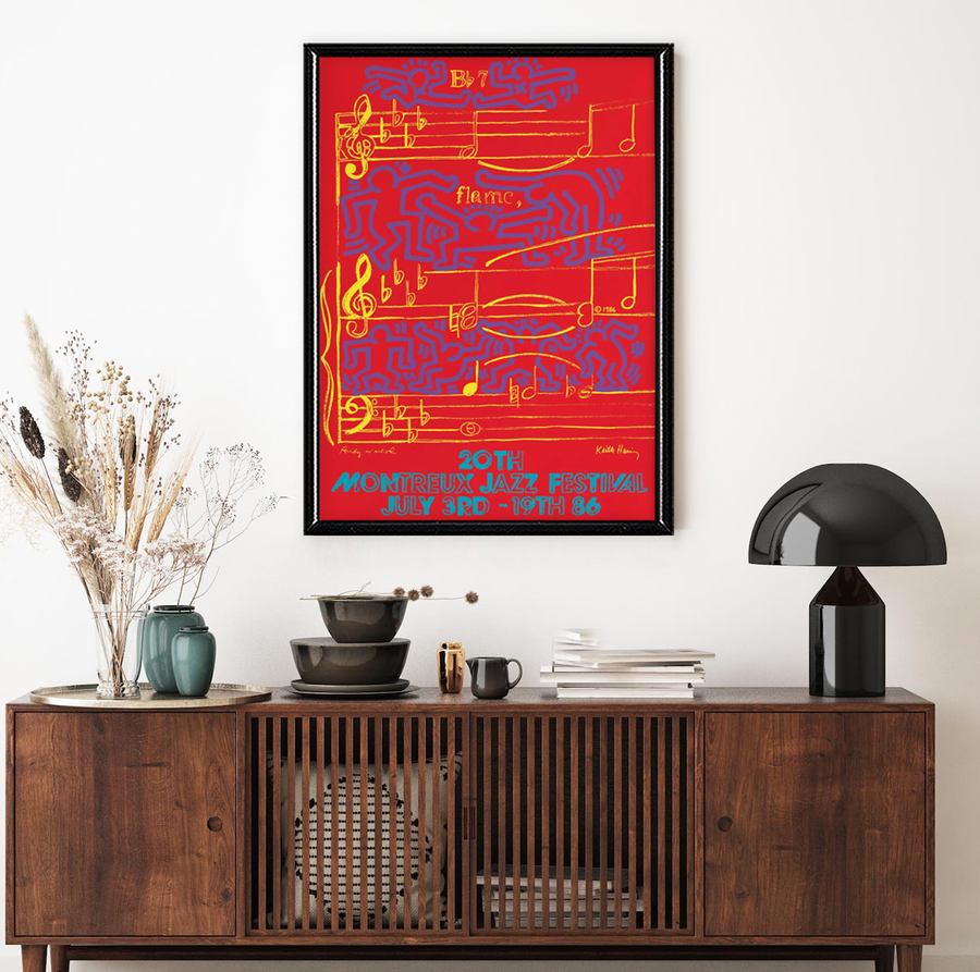 Festival de Jazz de Montreux de 1986, Keith Haring y Andy Warhol