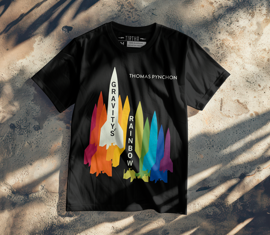 Thomas Pynchon Arcoíris de la Gravedad - Playera de manga corta