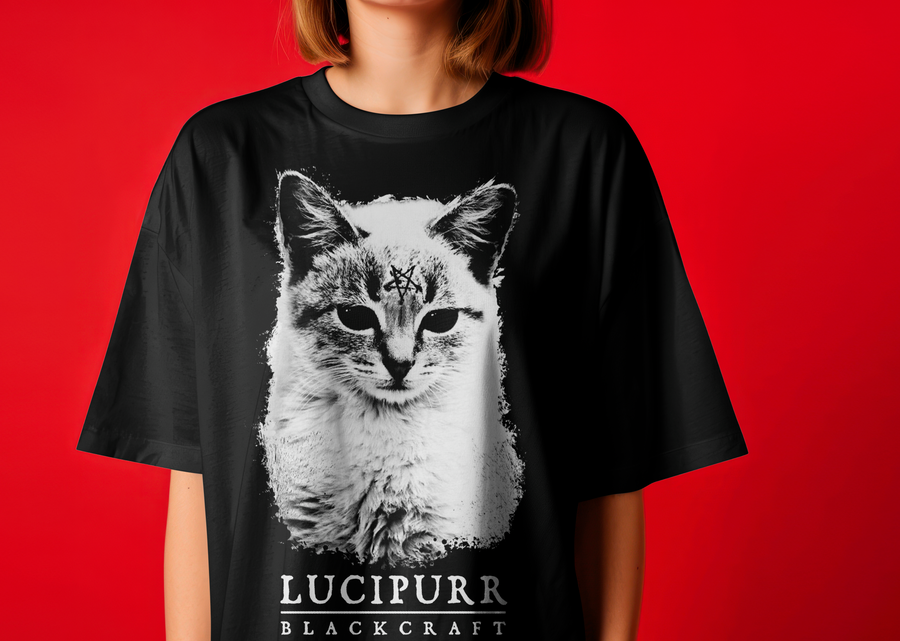 Blackcraft Cult Lucipurr - Playera de manga corta