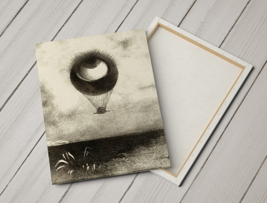 El ojo como un globo extraño se monta hacia el infinito (1882) - Odilon Redon