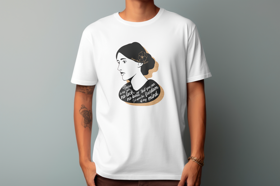 Virginia Woolf Quote - Playera de manga corta