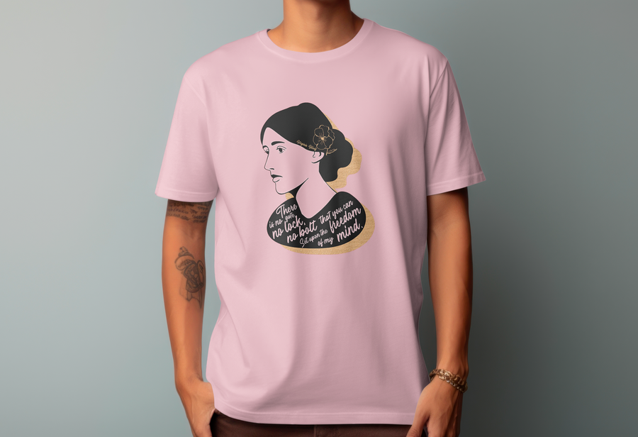 Virginia Woolf Quote - Playera de manga corta