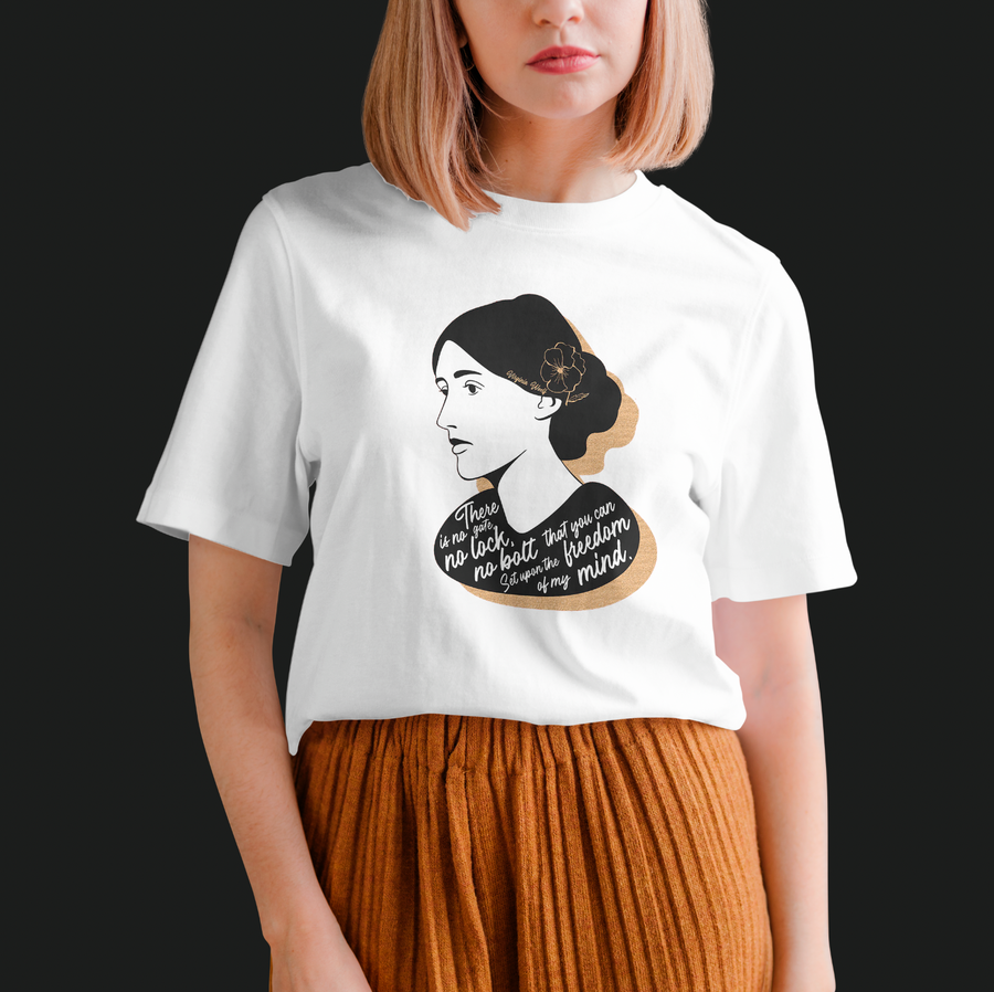 Virginia Woolf Quote - Playera de manga corta